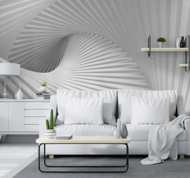 Waves 3D Mural Wallpaper - TenStickers
