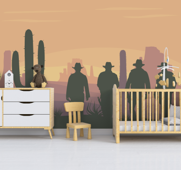 Wild west landscape wall mural - TenStickers