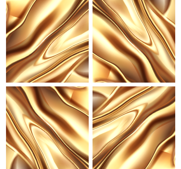 Fluid wave pattern coasters - TenStickers