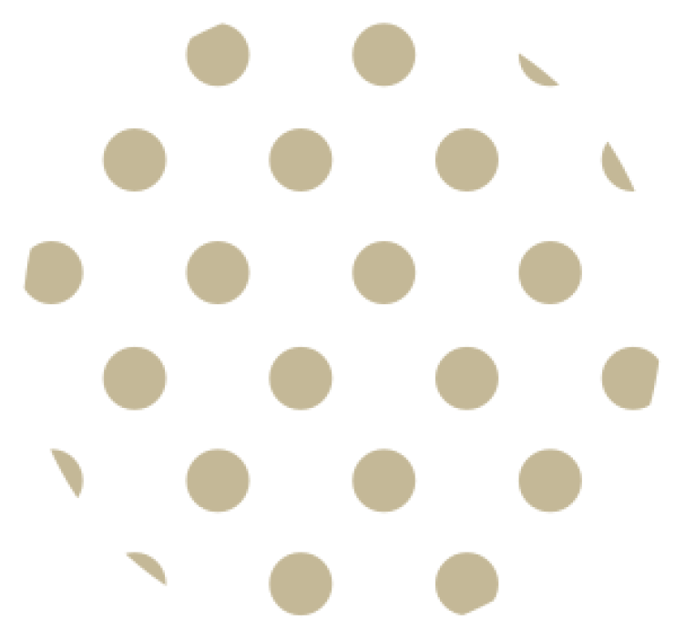 Polka dot pattern coasters - TenStickers