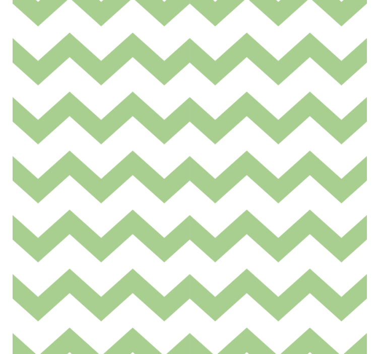Chevron pattern coasters in green - TenStickers