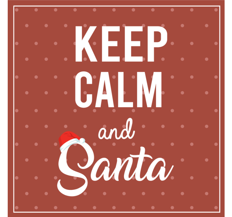 Christmas coaster with cheerful saying design - TenStickers