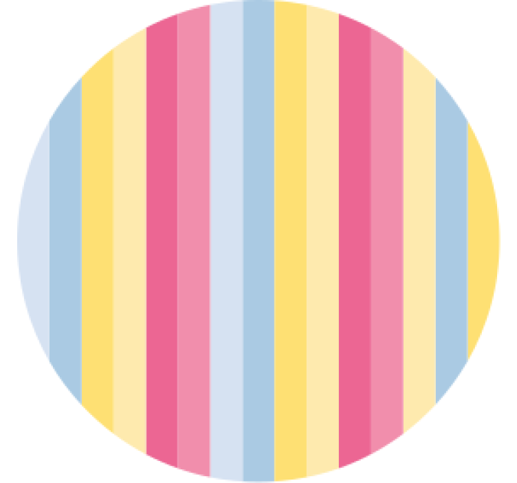 Colorful striped pattern coasters - TenStickers