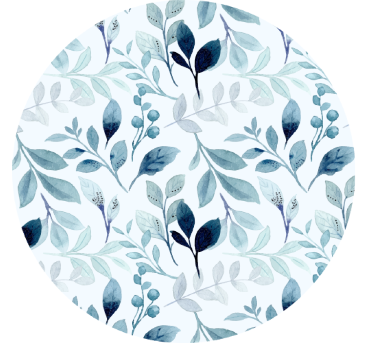Coasters with floral leaf pattern design - TenStickers