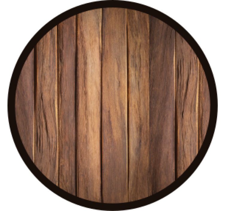 Beer mats wooden texture round coasters - TenStickers