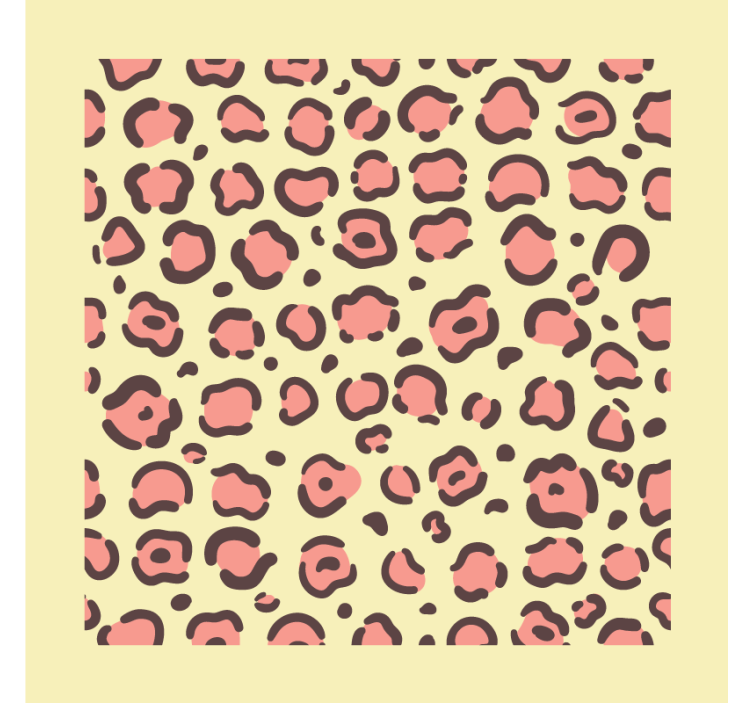 Modern coasters leopard print design - TenStickers