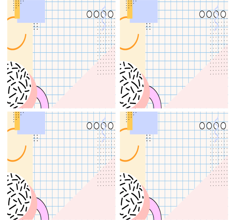 Modern coasters geometric patterned coasters - TenStickers