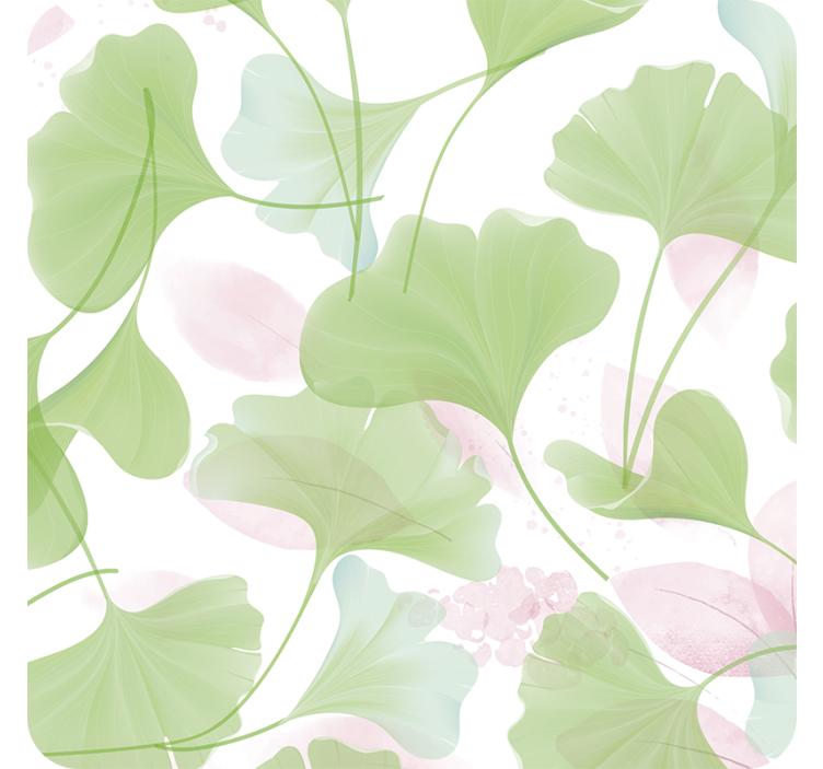 Lush leaf patterns coasters - TenStickers