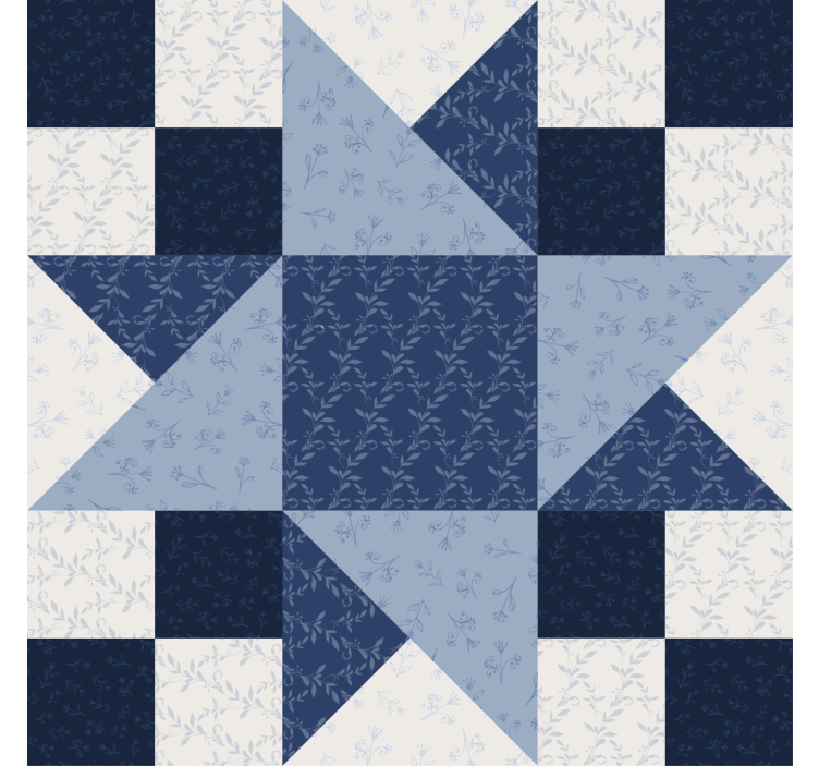 Elegant floral star pattern coasters - TenStickers