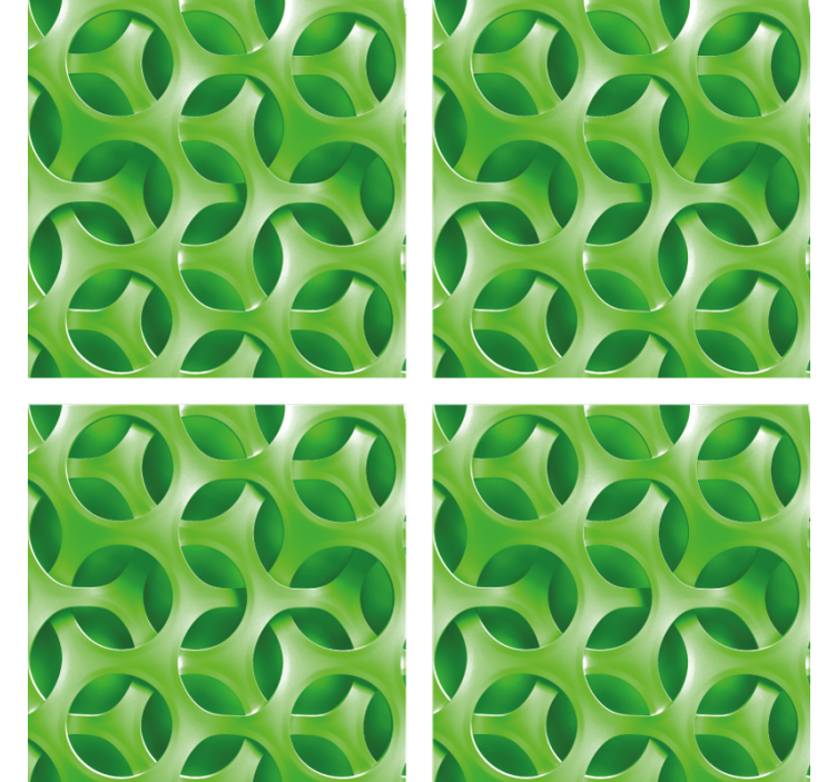 Green abstract  texture coaster - TenStickers