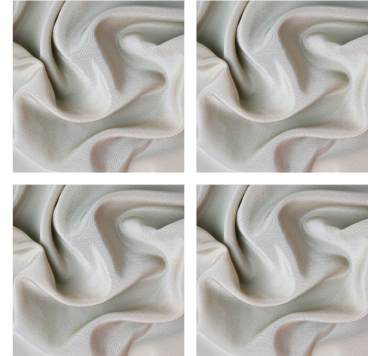 Coasters with elegant soft fabric texture - TenStickers