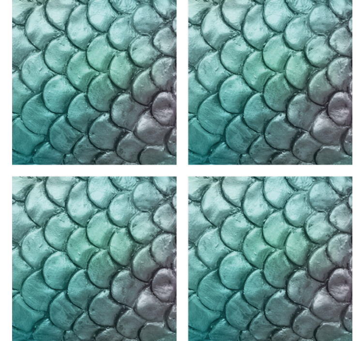 Scales texture pattern coasters - TenStickers