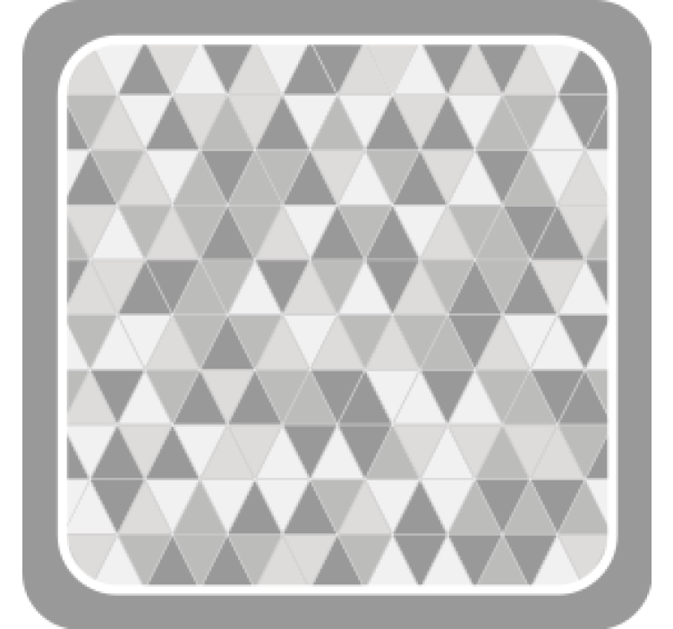 Geometric triangle pattern coasters - TenStickers