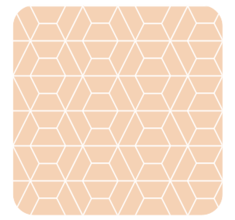 Coasters in geometric hexagonal arrangement - TenStickers