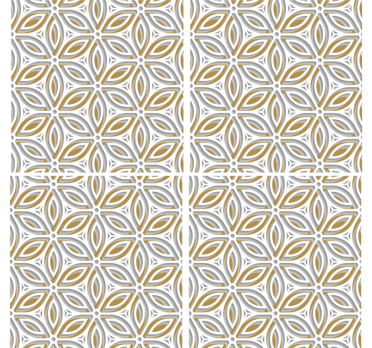 Intricate floral coasters - TenStickers