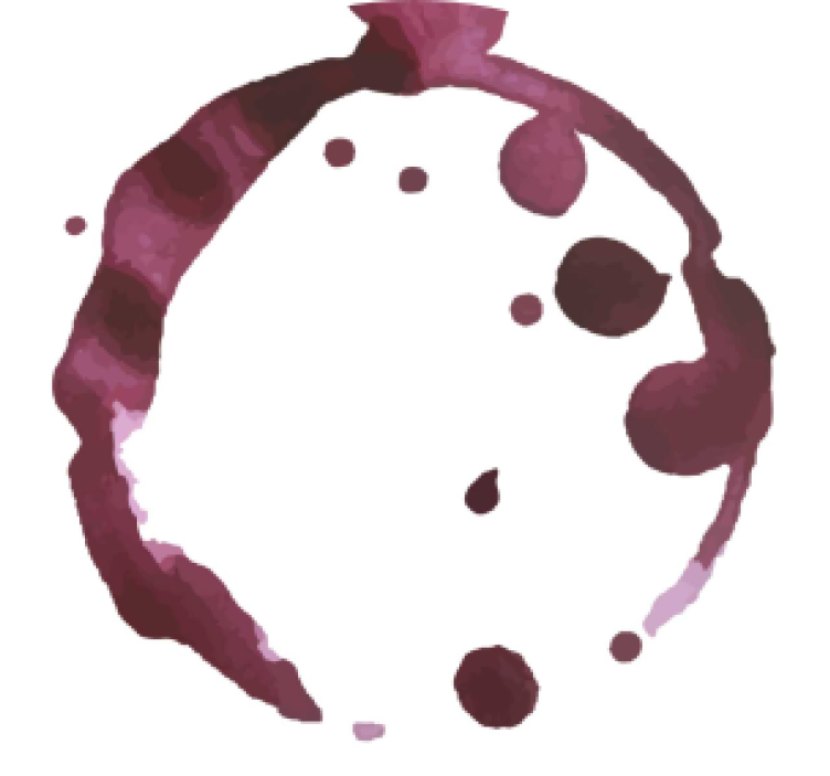 Wine stains texture coasters - TenStickers