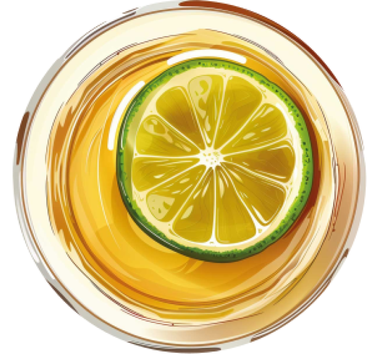 Tequila drink texture coasters - TenStickers