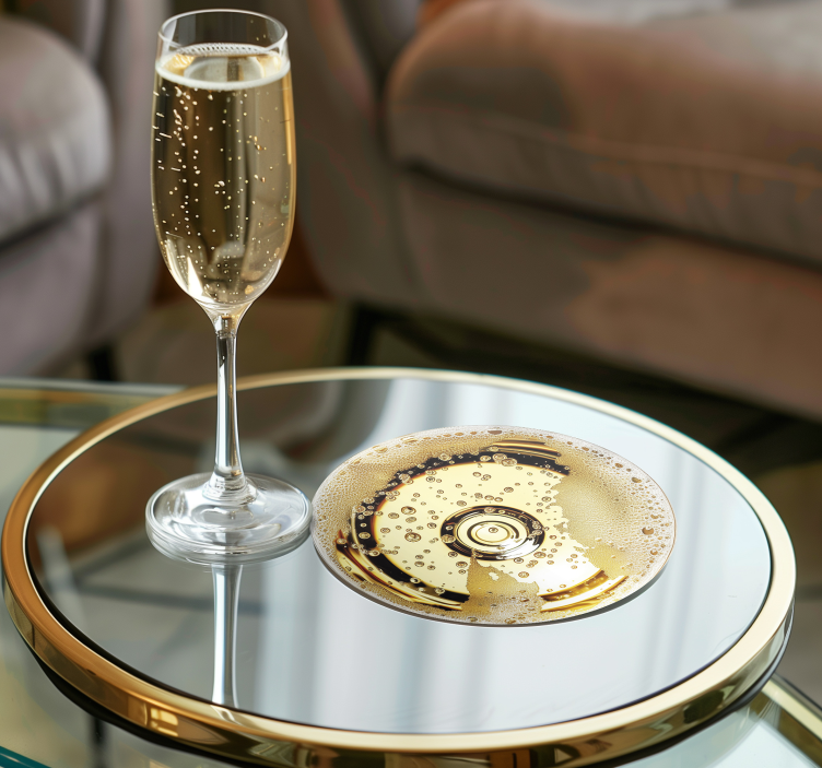 Champagne texture coasters - TenStickers