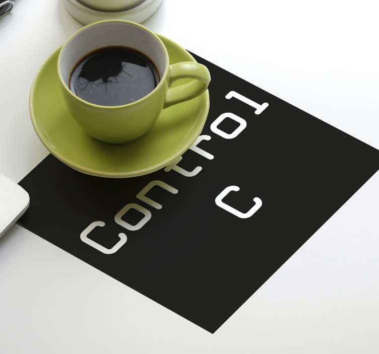 Control C + Control V geek coasters - TenStickers