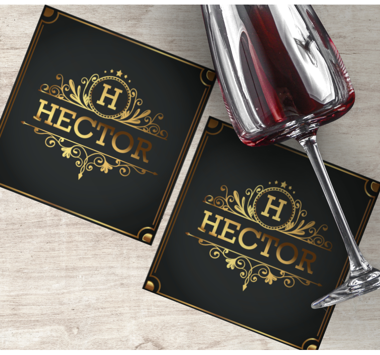 Elegance personalised coasters - TenStickers