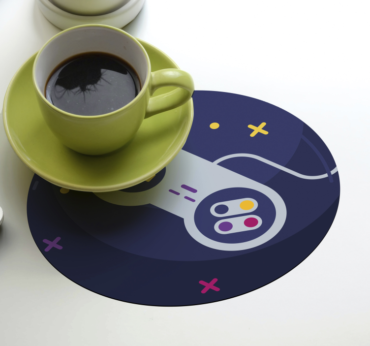 Game over video game drink coaster - TenStickers