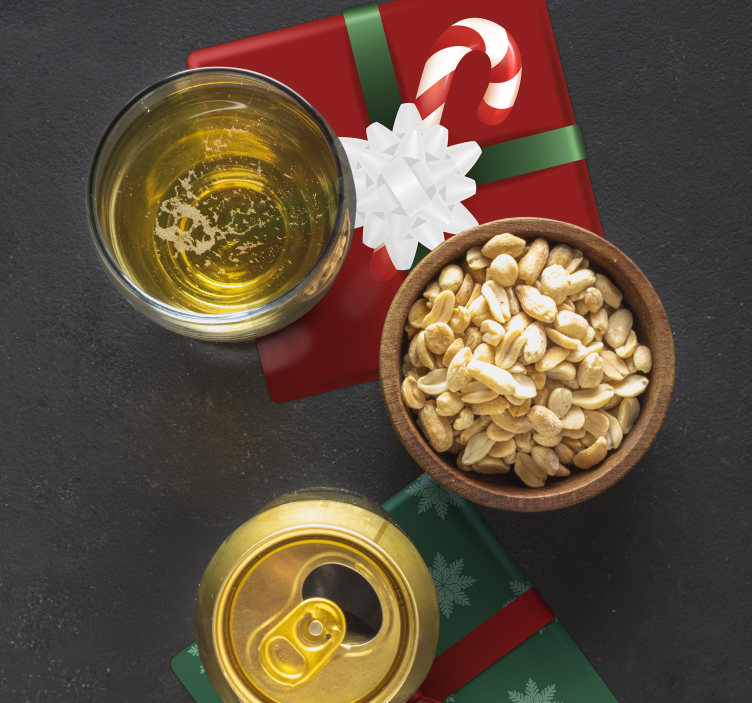 Gift Boxes pack drink coaster - TenStickers