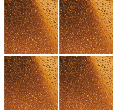 Dark beer texture bear coasters - TenStickers