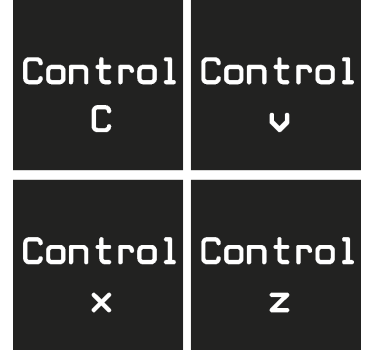 Control C + Control V geeky coasters - TenStickers