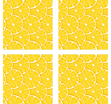 Citrus slice concept coasters - TenStickers