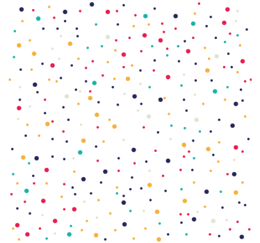 Colorful dot pattern coasters - TenStickers