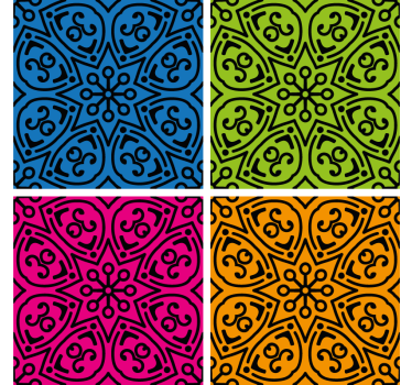 Beer mats bold patterned drink mats - TenStickers