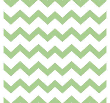 Chevron pattern coasters in green - TenStickers