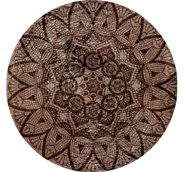 Coasters with delicate lace design - TenStickers