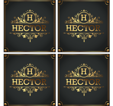 Elegance personalised beer mats - TenStickers