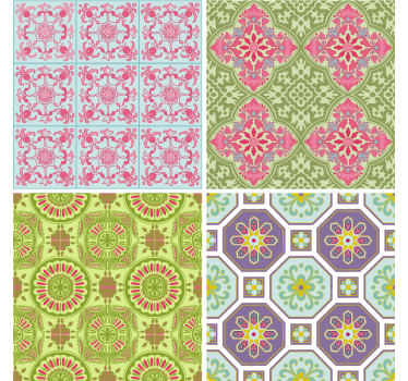 Vibrant textured squares coasters - TenStickers