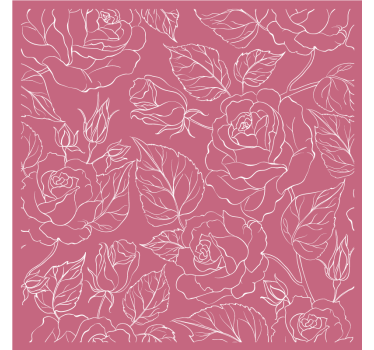 Coasters with elegant floral designs - TenStickers