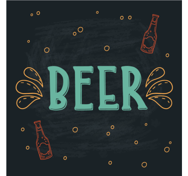 Playful brew concept beer mats - TenStickers