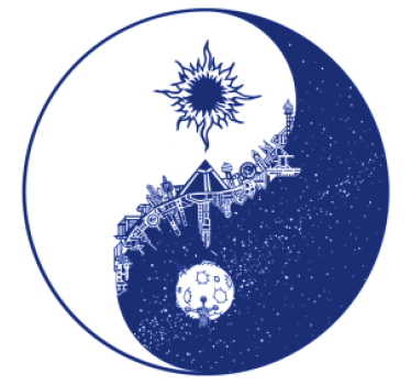 Beer mats celestial cosmic scene - TenStickers