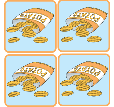 Geek coasters snack bag design - TenStickers