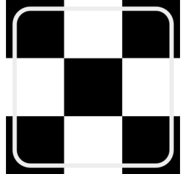 Coasters checkerboard pattern square - TenStickers