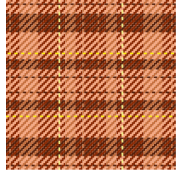 Brown plaid pattern coasters - TenStickers