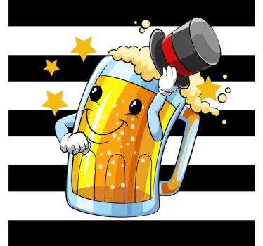 Funny Beer design beer coasters - TenStickers