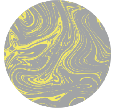 Swirling yellow patterns coasters - TenStickers