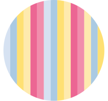 Colorful striped pattern coasters - TenStickers