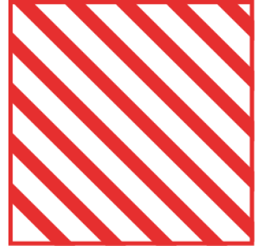 Red striped pattern coasters - TenStickers