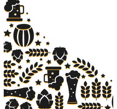 Different symbols on white beer coasters - TenStickers