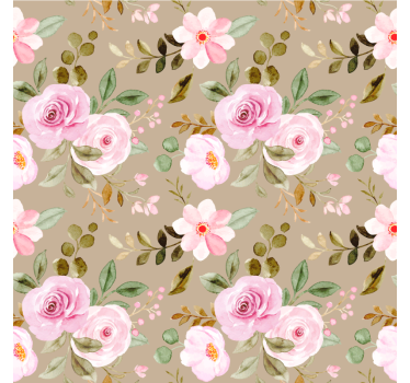 Coasters with botanical print design - TenStickers