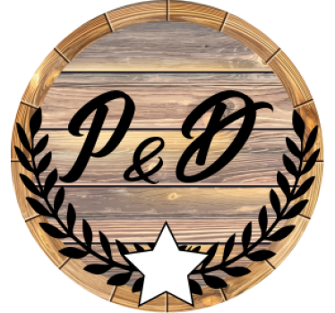 Personalisable coasters with wooden barrel initials - TenStickers