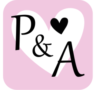Fiancees initials with heart coaster favors - TenStickers