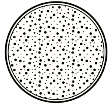 Black dot pattern coasters - TenStickers